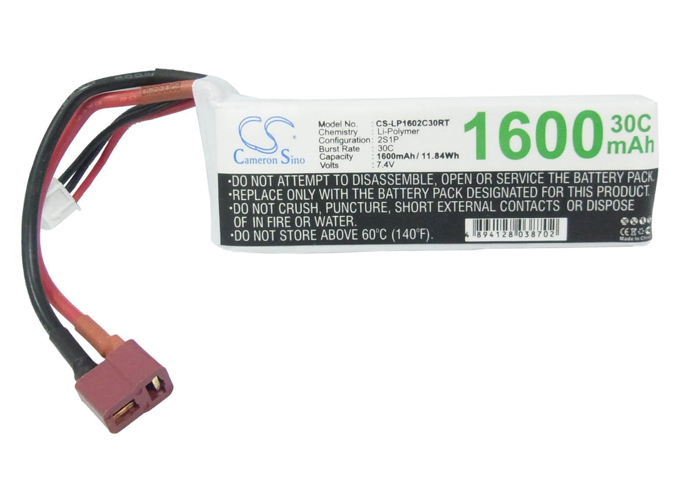 RC CS-LP1602C30RT 1600mAh Helicopter Replacement Battery-5