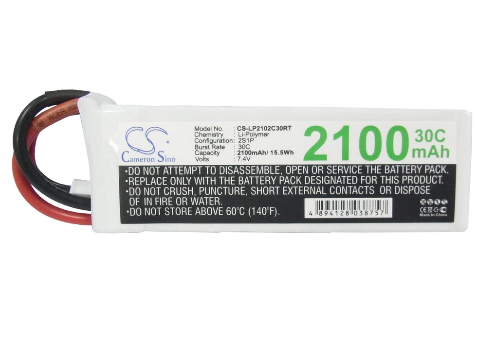 RC CS-LP2102C30RT 2100mAh Helicopter Replacement Battery-5