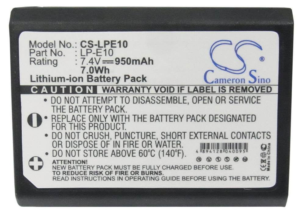 Canon EOS 1100D EOS 1200D EOS 1300D EOS KISS X50 EOS REBEL T3 EOS REBEL T5 Camera Replacement Battery-5