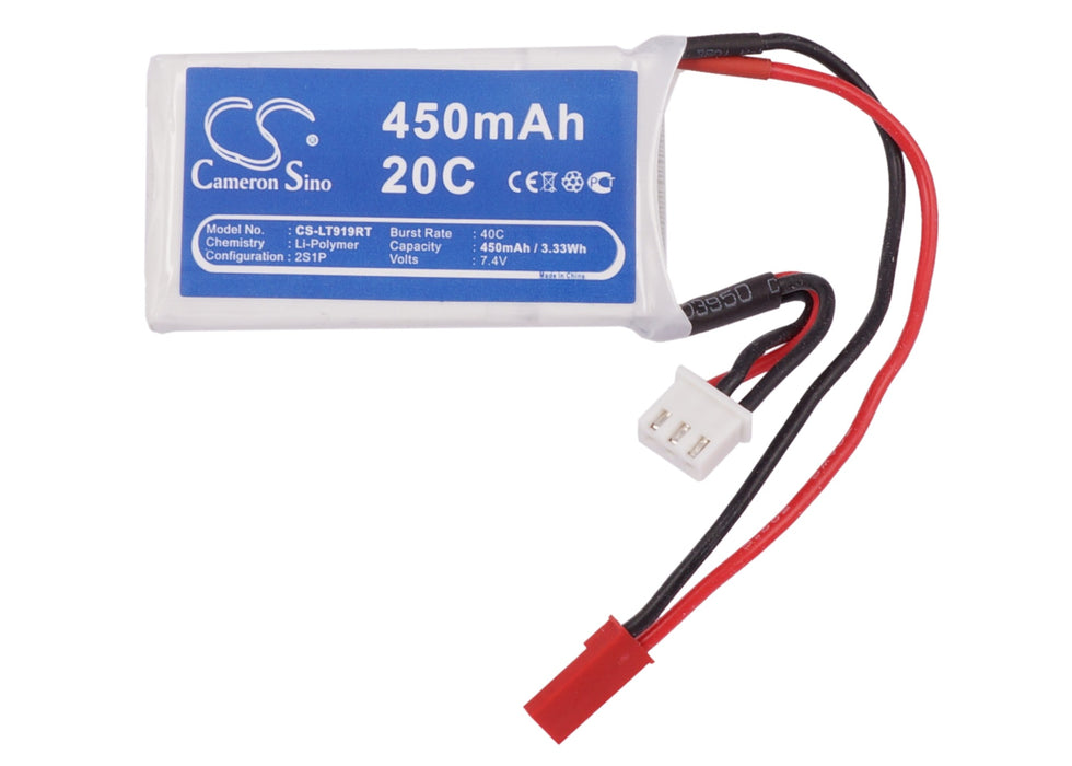 RC CS-LT919RT 450mAh Helicopter Replacement Battery-5