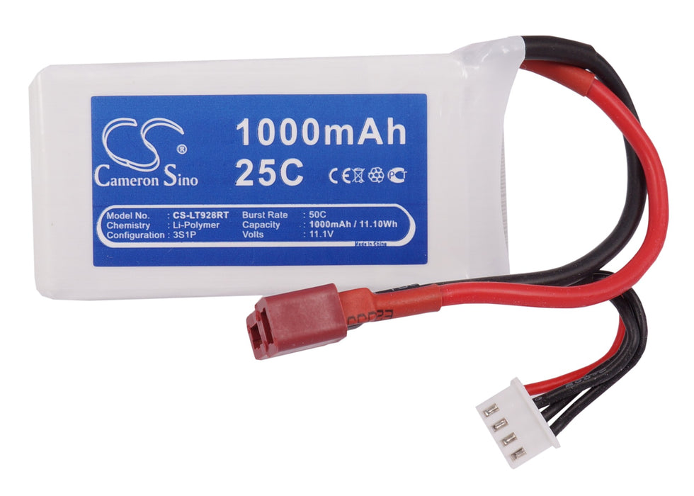 RC CS-LT928RT 1000mAh Train Replacement Battery-5