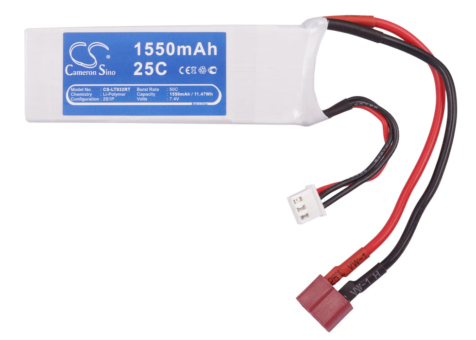 RC CS-LT932RT 1550mAh Train Replacement Battery-5