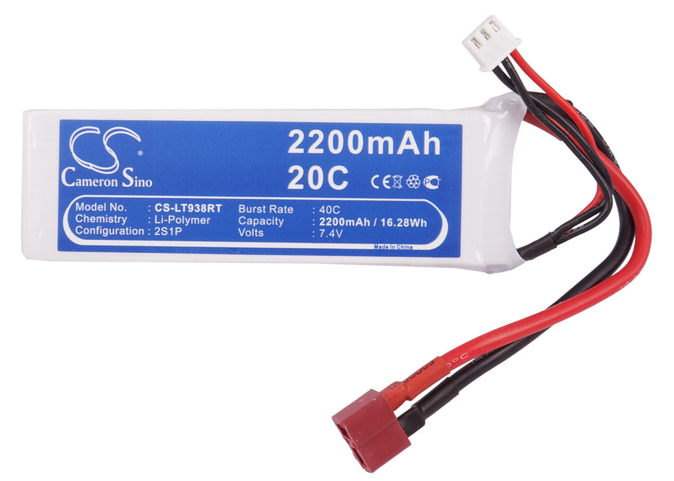 RC CS-LT938RT 2200mAh Train Replacement Battery-5