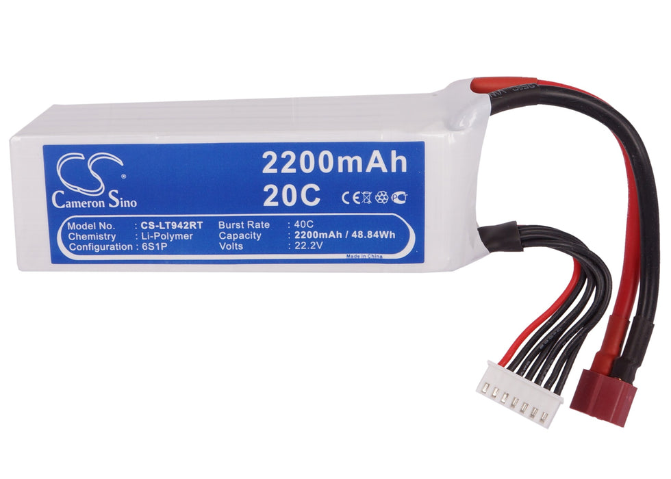 RC CS-LT942RT 2200mAh Train Replacement Battery-5