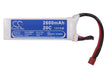 RC CS-LT960RT 2600mAh Train Replacement Battery-5