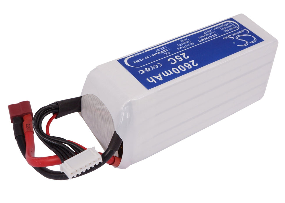 RC CS-LT968RT 2600mAh Train Replacement Battery-2