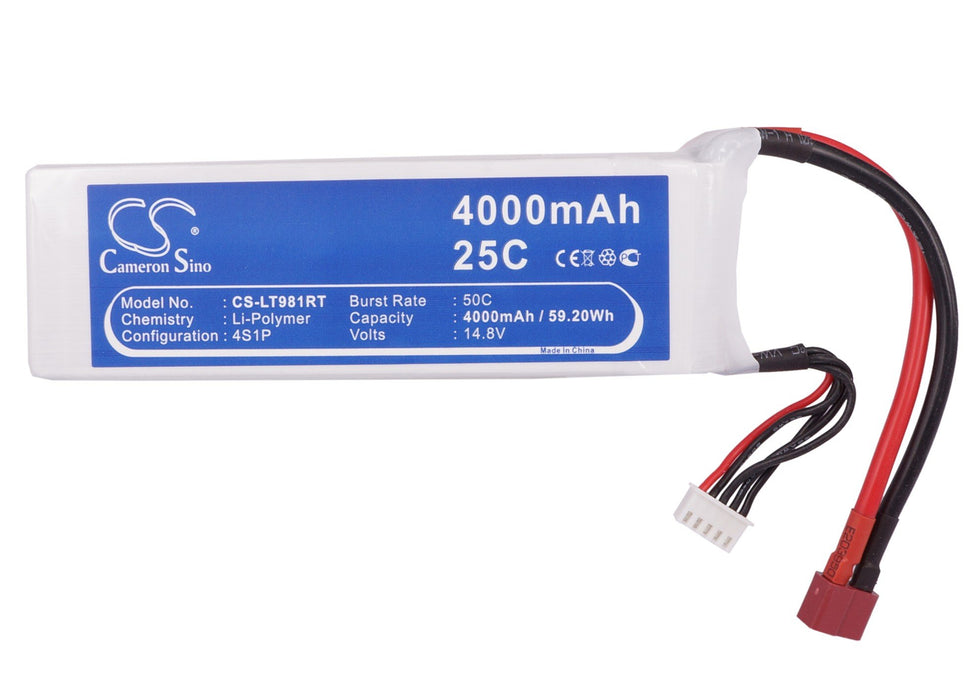 RC CS-LT981RT 4000mAh Helicopter Replacement Battery-5