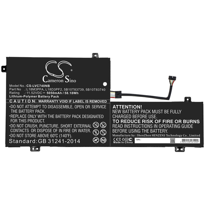 Lenovo Yoga C740 YOGA C740-15 Yoga C740-15IML Laptop and Notebook Replacement Battery-3