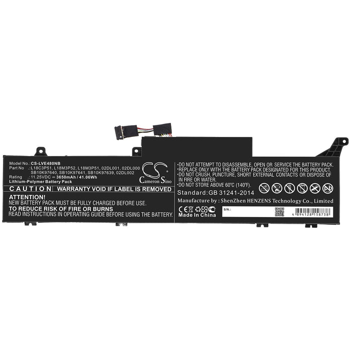 Lenovo ThinkPad E480S ThinkPad E490S Laptop and Notebook Replacement Battery-3