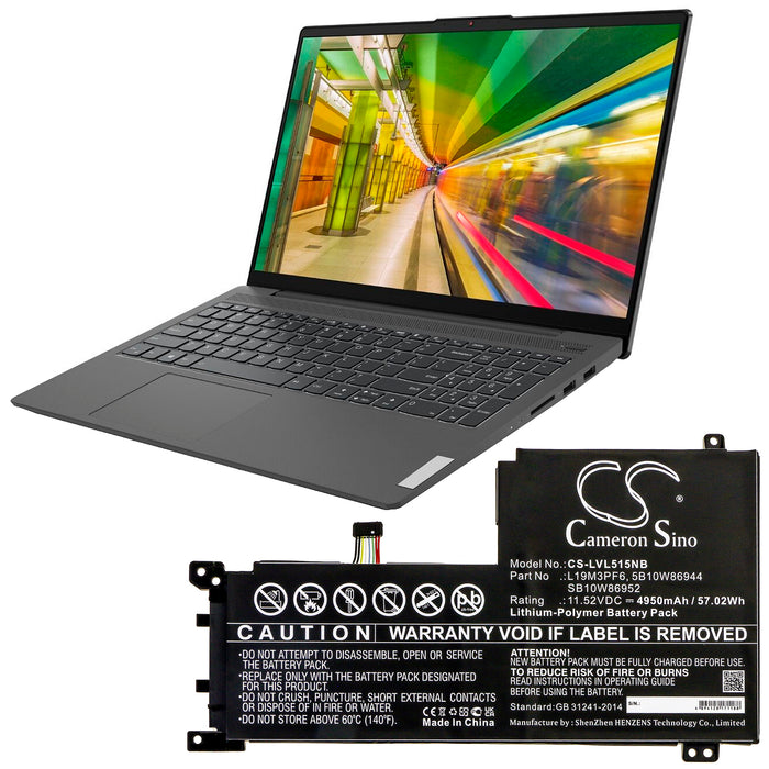 Lenovo IdeaPad 5-15IIL05 IdeaPad 5-15IIL05 81Y IdeaPad 5-15IIL05 81YK0038MX  IdeaPad 5-15IIL05 81YK003VMZ Laptop and Notebook Replacement Battery