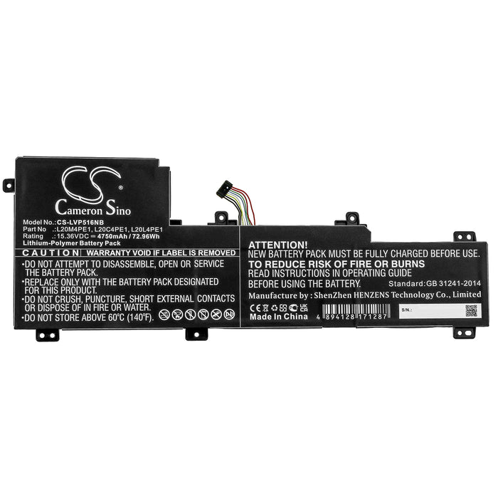 Lenovo IdeaPad 5 Pro IdeaPad 5 Pro-16ACH6 IdeaPad 5 Pro-16ACH6 82L5 IdeaPad 5 Pro-16IHU6 IdeaPad 5 Pro-16IHU6  Laptop and Notebook Replacement Battery-3