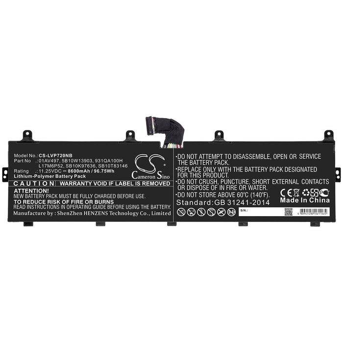 Lenovo ThinkPad P72 ThinkPad P72 (20MB 20MC) ThinkPad P72 (20MB0000GE) ThinkPad P72 (20MB0005GE) ThinkPad P72  Laptop and Notebook Replacement Battery-3