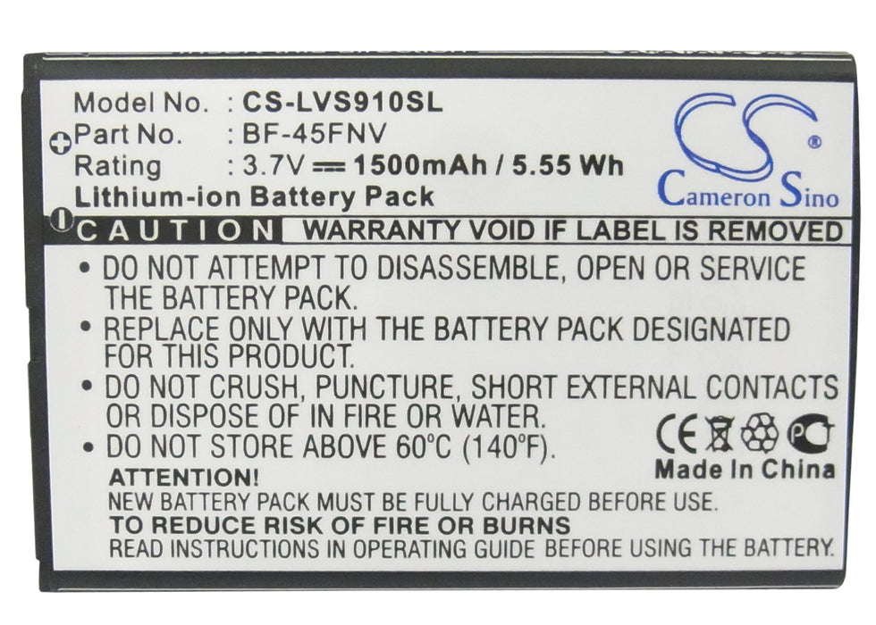 LG Bryce Esteem 4G MS910 Revolution Revolution 4G US760 VS910 Mobile Phone Replacement Battery-5