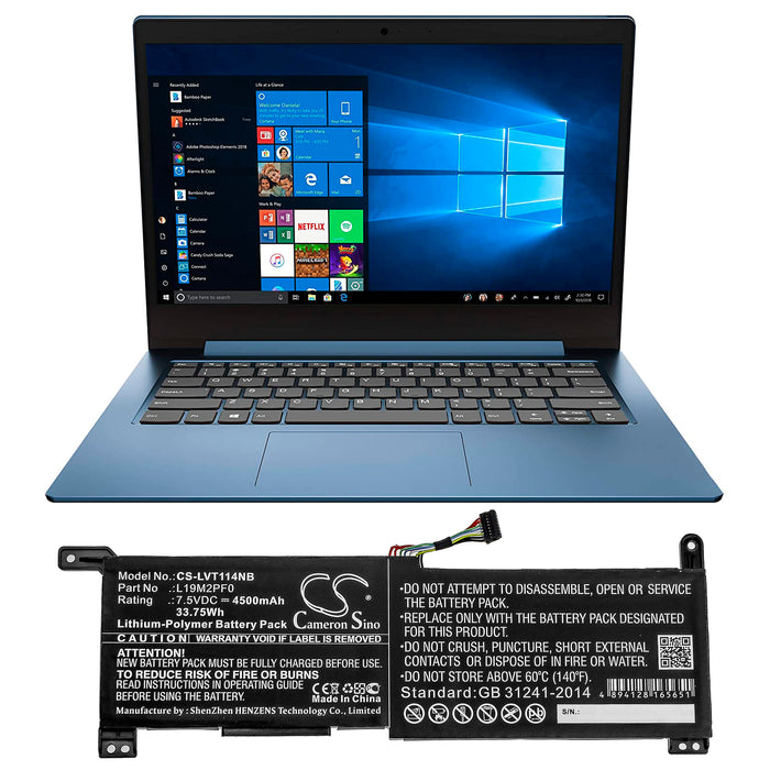 Lenovo IdeaPad 1-11ADA05 82GV002BNZ IdeaPad 1-11ADA05(82GV) IdeaPad  1-14ADA05 82GW002QAU IdeaPad 1-14ADA05 82G Laptop and Notebook Replacement  Battery