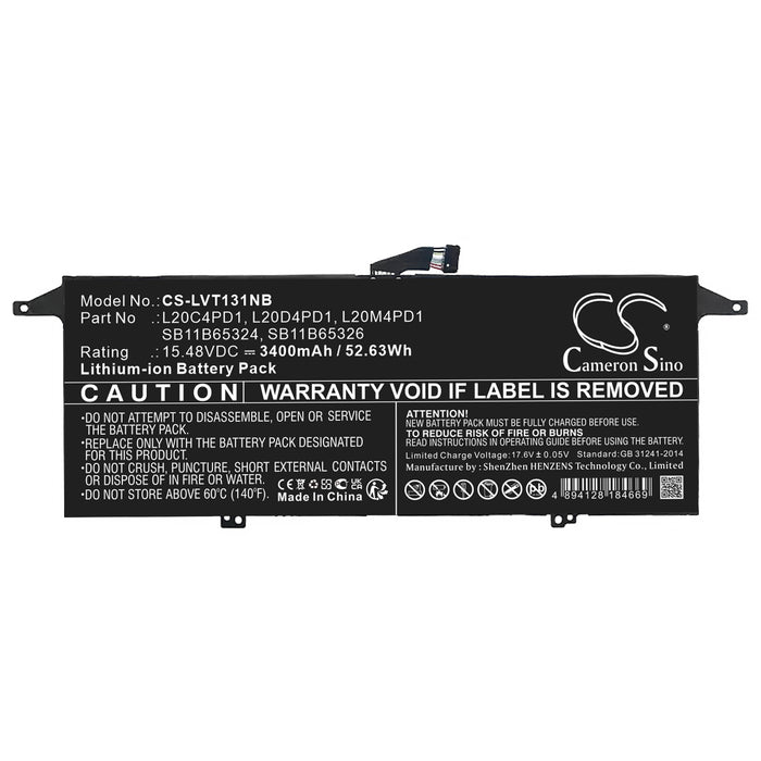 Lenovo ThinkBook 13x ITG 20WJ0001US ThinkBook 13x ITG 20WJ0008KR ThinkBook 13x ITG 20WJ0010TW ThinkBook 13x IT Laptop and Notebook Replacement Battery