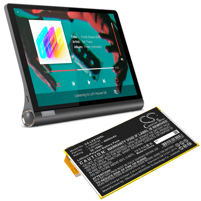 Lenovo Yoga Smart Tab YT-X705F Tablet Replacement Battery
