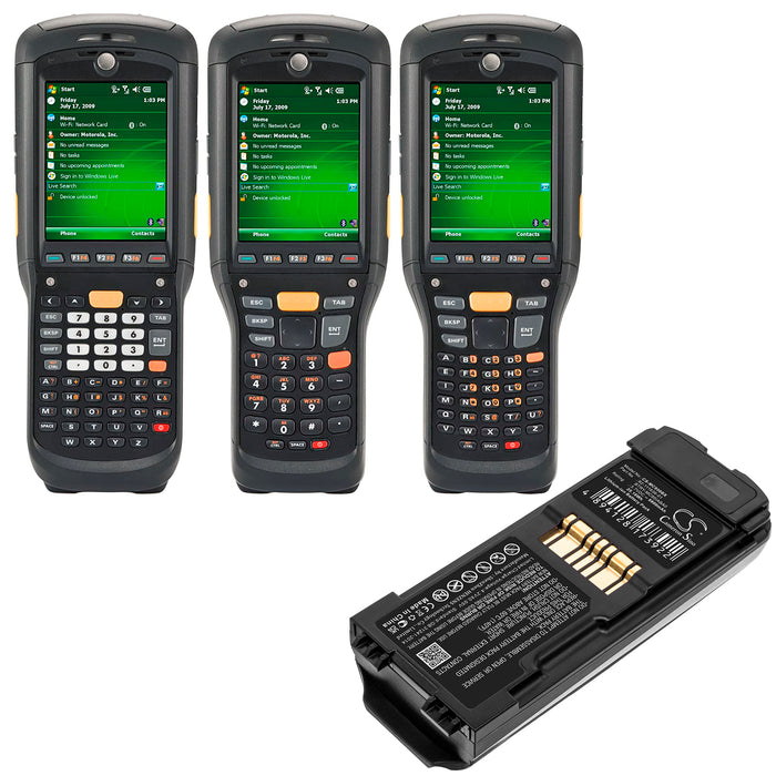 Symbol TeCom-PS FreeNet TeCom-PS PMR 446 TeCom-PS UHF-COM 450-470 MHz TeCom-PS VHF-COM 136-174 MHz Barcode Replacement Battery