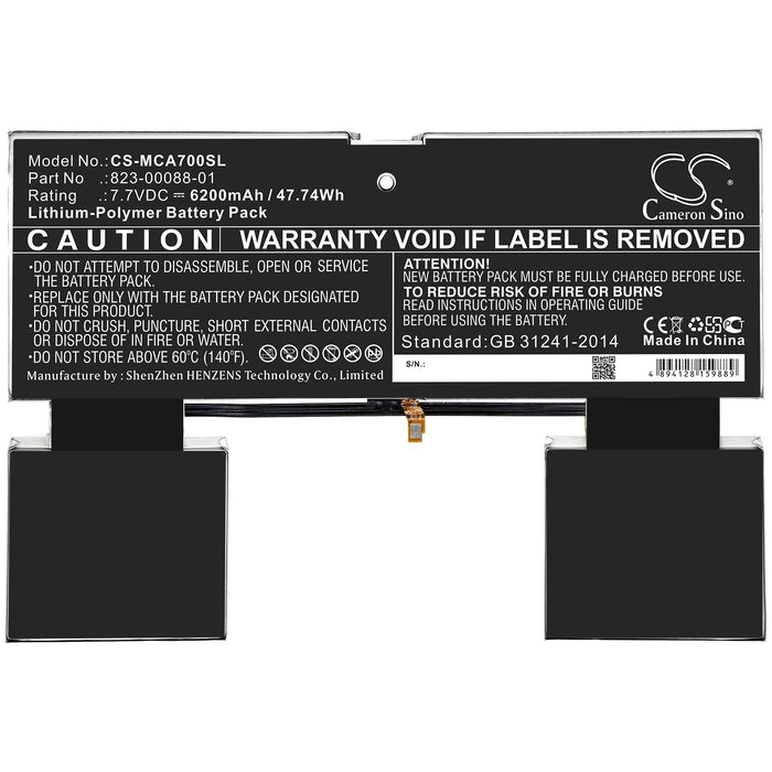 Microsoft Surface A70 Tablet Replacement Battery-3
