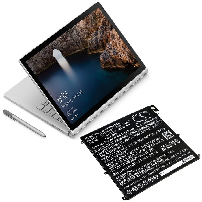 Microsoft Surface Book 1938 Tablet Replacement Battery-5