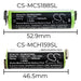 Moser ChroMini 1591 ChroMini 1591B ChroMini 1591Q Ermila Bella 1590 1200mAh Shaver Replacement Battery-4