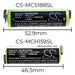 Moser ChroMini 1591 ChroMini 1591B ChroMini 1591Q Easy Style 1881 2000mAh Shaver Replacement Battery-4
