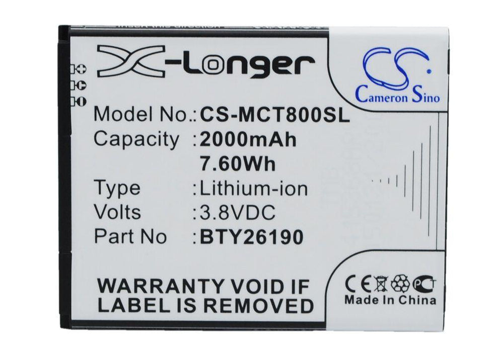 Mobistel Cynus T8 Replacement Battery-main