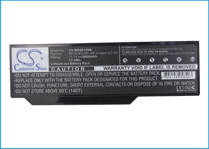 Medion Akoya E8410 Akoya P7610 Akoya P8610 Akoya P8611 Akoya P8612 Akoya P8614 Akoya X8610 D97526 MAM2100 MD96 Laptop and Notebook Replacement Battery-5