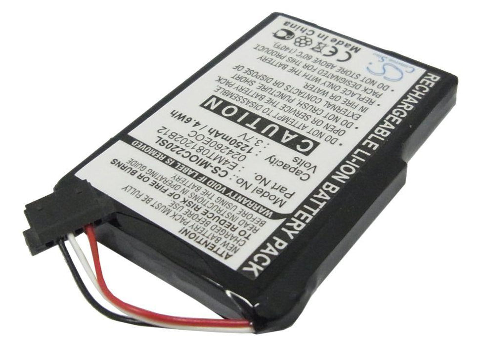 Mitac Mio C210 Mio C220 Mio C220s Mio C230 Mio C25 Replacement Battery-main