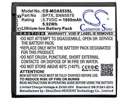 Motorola A855 Sholes Android A954 A955 Droid 2 A957 Admiral Admiral XT603 Cliq 2 Cliq MB200 Cliq MB220 Cliq XT Cliq X Mobile Phone Replacement Battery-3