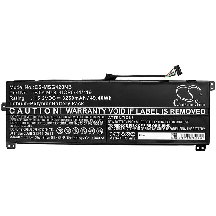 MSI Modern 14 A10RB Modern 14 A10RB-459US MS-14B1 Replacement