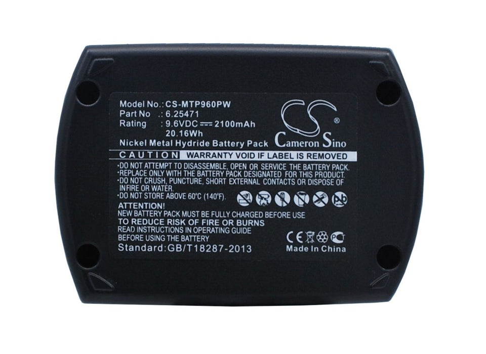 Metabo BS 9.6 BS9.6 BSP9.6 BSZ9.6 BSZ9.6 A 2100mAh Replacement Battery-main