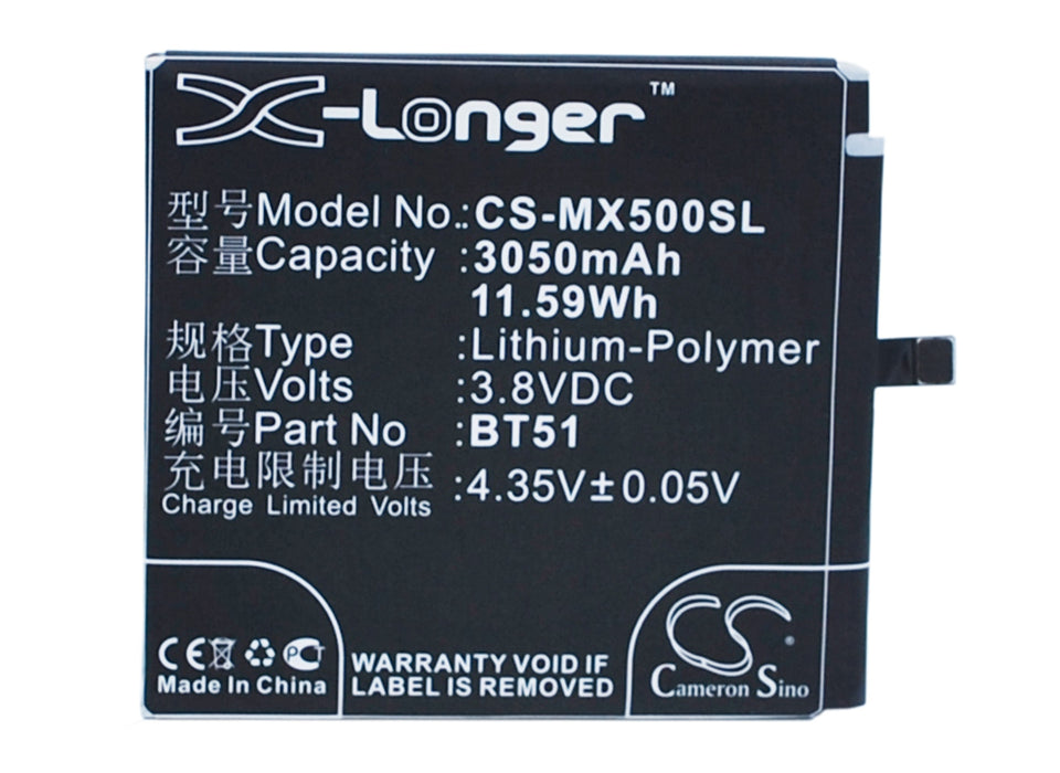 Meizu M575 Dual SIM M575M M575U MX5 MX5 Dual SIM Replacement Battery-main