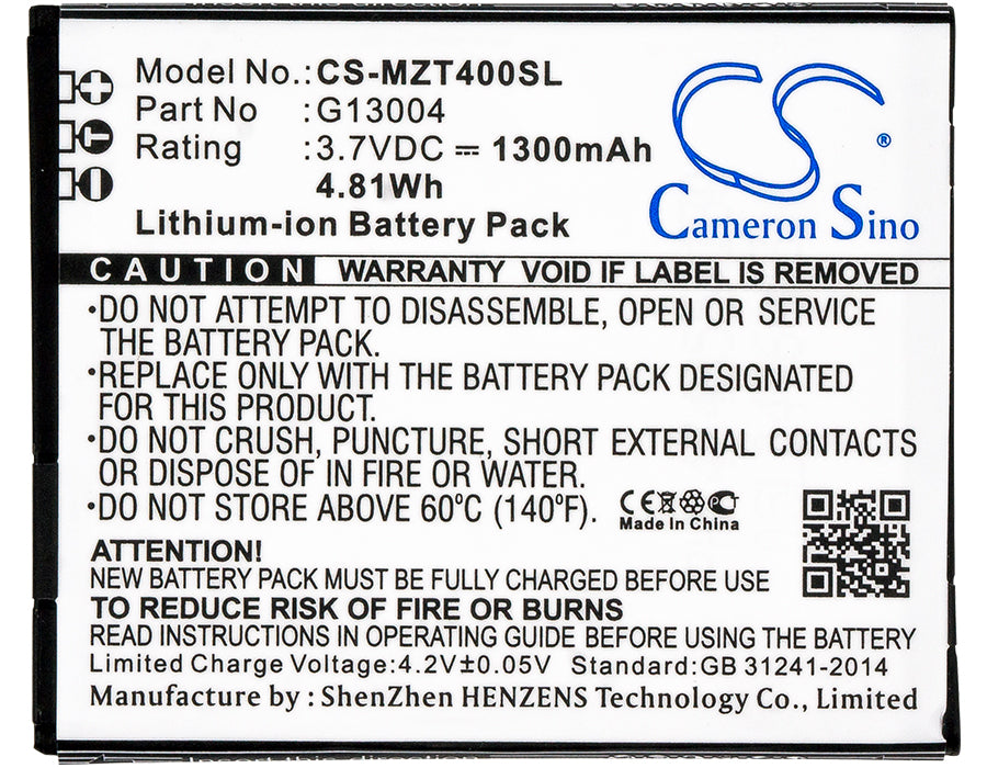 Navon Mizu T400 Mobile Phone Replacement Battery-5