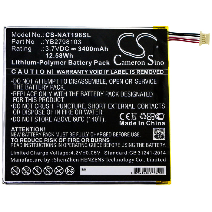 ONN ONA19TB002 Tablet 8 Tablet Replacement Battery-3