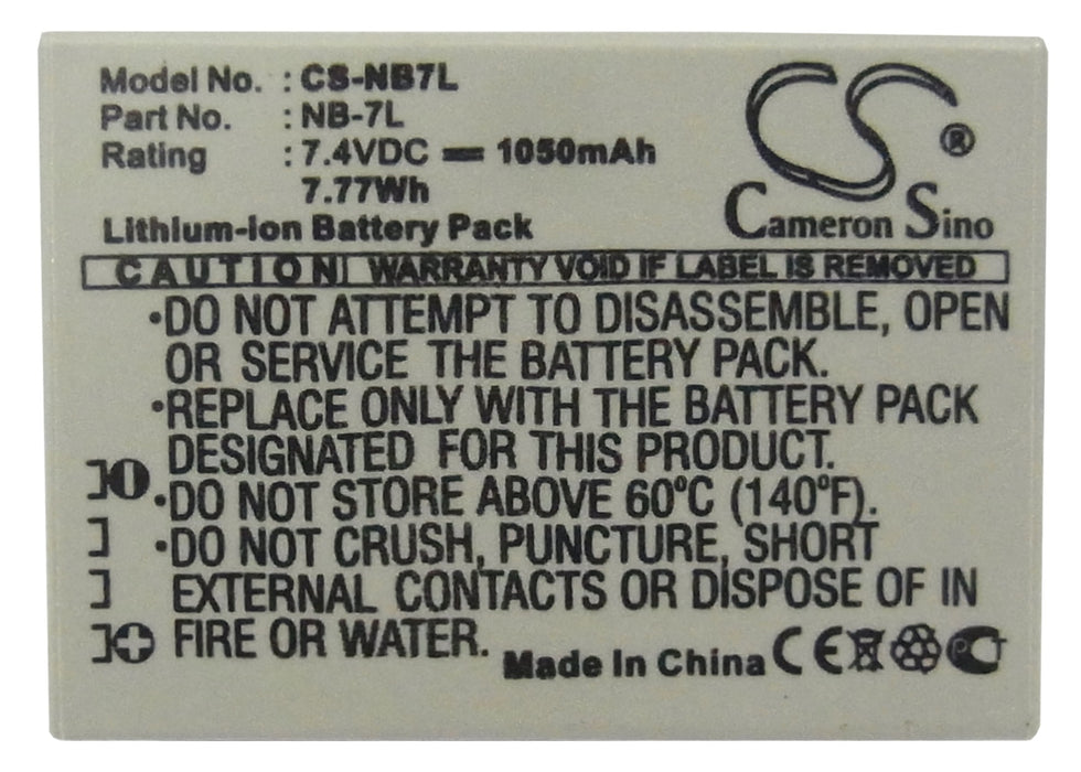 Canon PowerShot G10 PowerShot G10 IS PowerShot G11 PowerShot G12 Camera Replacement Battery-5