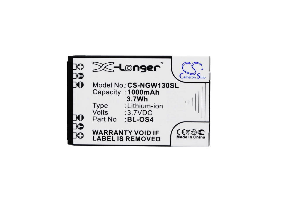 Batteria per Ngm Oscar Flip Oscar V2 Play BL-OS4 1000mAh Nuovo Batteria per Ngm Oscar Flip Oscar V2 Play BL-OS4 1000mAh Nuovo