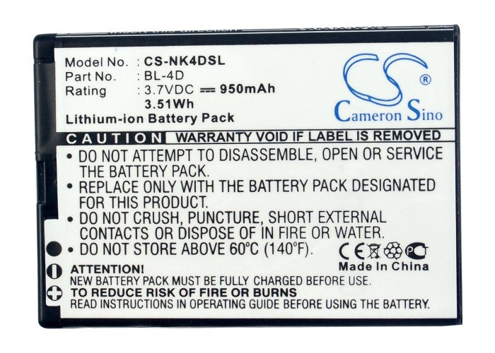 M-Life ML0639 950mAh Mobile Phone Replacement Battery-5
