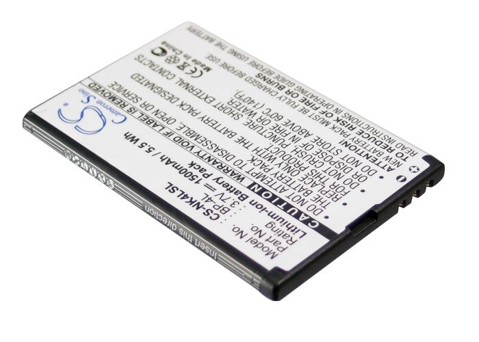 Nokia 6760 Slide Clipper E52 E55 E61i E63 E71 E71x E72 E90 E90 Communicator E90i N810 N810 Internet Tablet N810 Wi 1500mAh Hotspot Replacement Battery-2