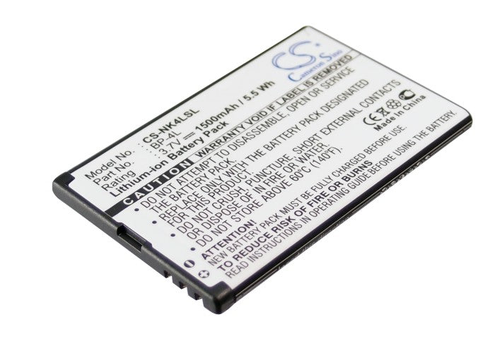 Nokia 6760 Slide Clipper E52 E55 E61i E63 E71 E71x E72 E90 E90 Communicator E90i N810 N810 Internet Tablet N810 Wi 1500mAh Hotspot Replacement Battery-4