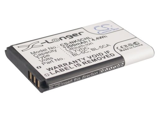 Uniscope U73 Black Barcode 1200mAh Replacement Battery-main