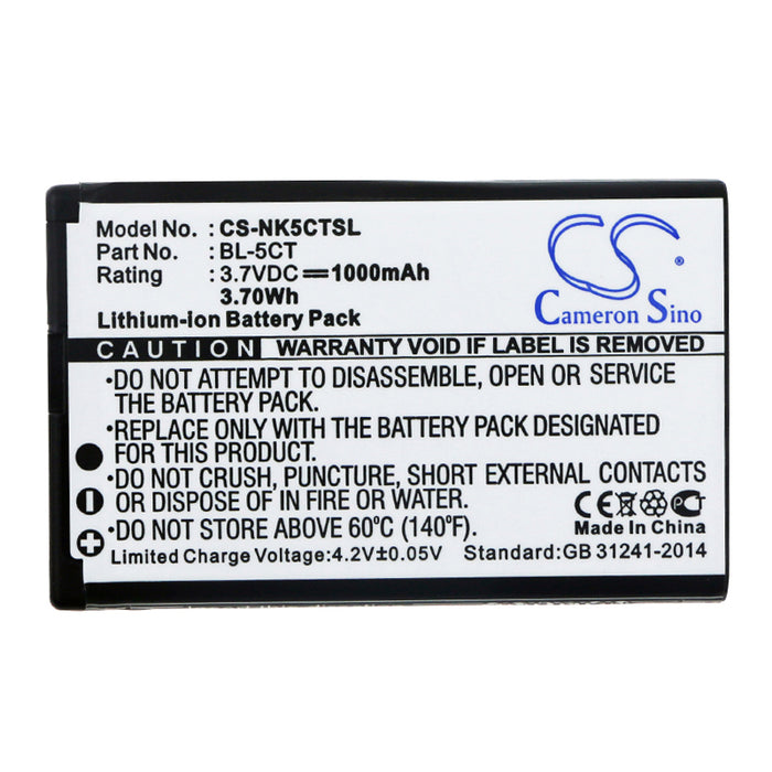 Nokia 5220 5220 XpressMusic 5630 XpressMusic 6303 6303 classic 6303 classic Illuvial 6303i classic 6700 class 1000mAh Mobile Phone Replacement Battery-3