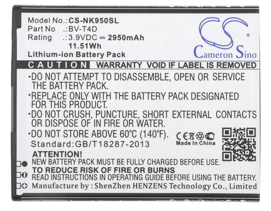 Nokia Cityman Lumia 950 XL Lumia 950 XL Dual SIM 2950mAh Mobile Phone Replacement Battery-5