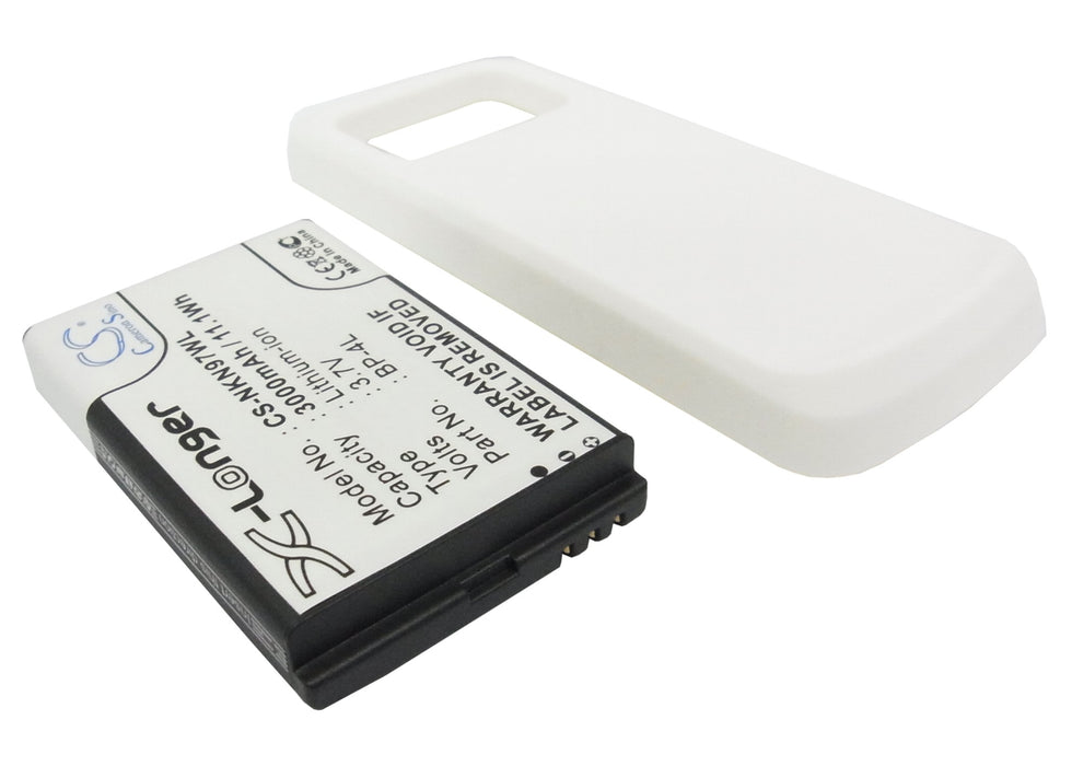 Nokia N97 3000mAh White Mobile Phone Replacement Battery-2