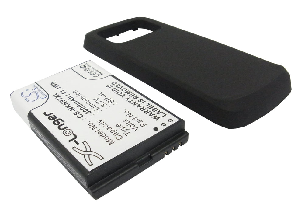 Nokia N97 3000mAh Black Mobile Phone Replacement Battery-2