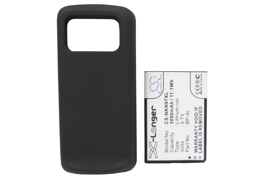 Nokia N97 3000mAh Black Mobile Phone Replacement Battery-5