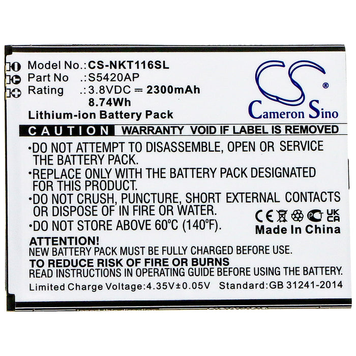 Nokia C1 2019 TA-1165 Mobile Phone Replacement Battery-3