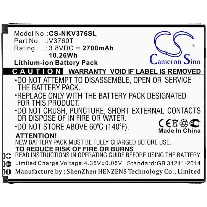 Nokia C2 V3760T Mobile Phone Replacement Battery-3