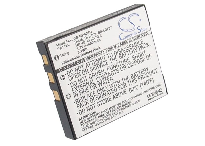 Easypix DVC5308 DVC5308HD S530 SDV1200 TS530 V600  Replacement Battery-main