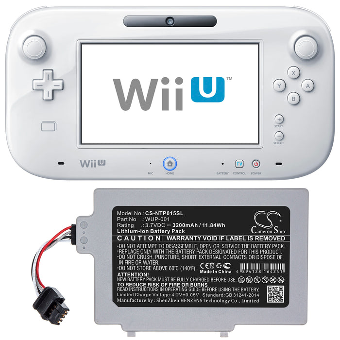 Nintendo Wii U GamePad WUP-003 Replacement Battery:  Game