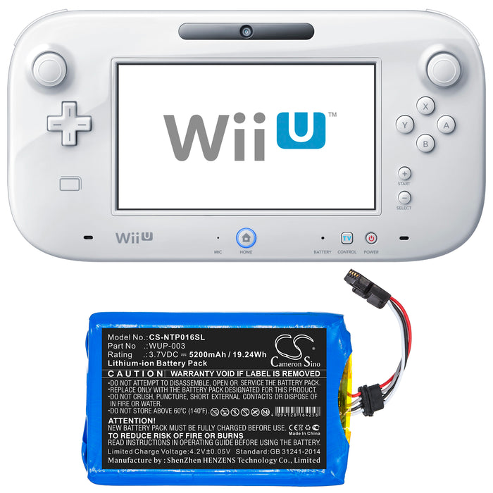 Nintendo Wii U GamePad WUP-003 Game Replacement Battery-6